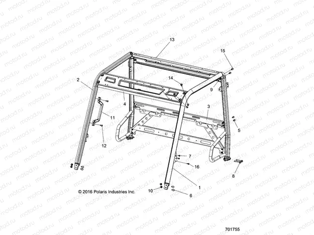 CHASSIS | CHASSIS, CAB FRAME - R20MAA57K1 (701755)