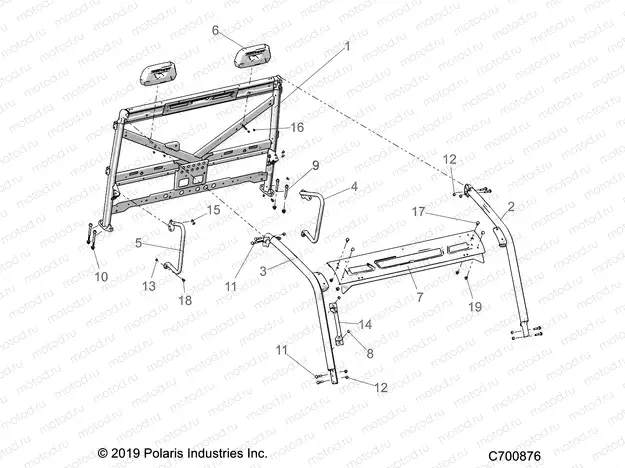 CHASSIS | CHASSIS, CAB FRAME - R20RRE99F1/F9/FK/S99C1/C9/CK/S99F1/F9/FK/P99CF/FF (C700876)