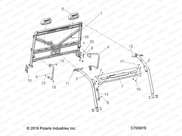CHASSIS | CHASSIS, CAB FRAME - R20RRY99A9/AA/AF/AP/AX/B9/BA/BF/BP/BX (C700919)