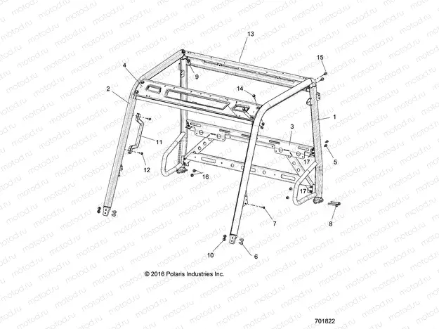 CHASSIS | CHASSIS, CAB FRAME - R21MAE57D7 (701822)