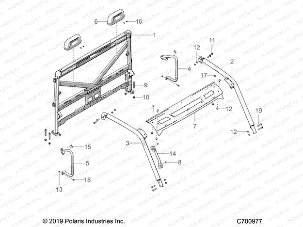 CHASSIS | CHASSIS, CAB FRAME - R21RRED4JA (C700977)