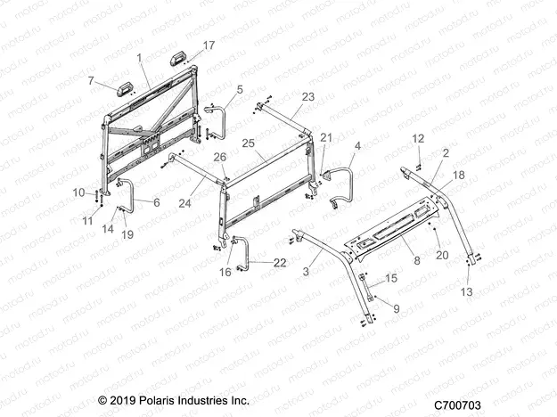 CHASSIS | CHASSIS, CAB FRAME - R21T6U99AP/AG/BP/BG (C700703)
