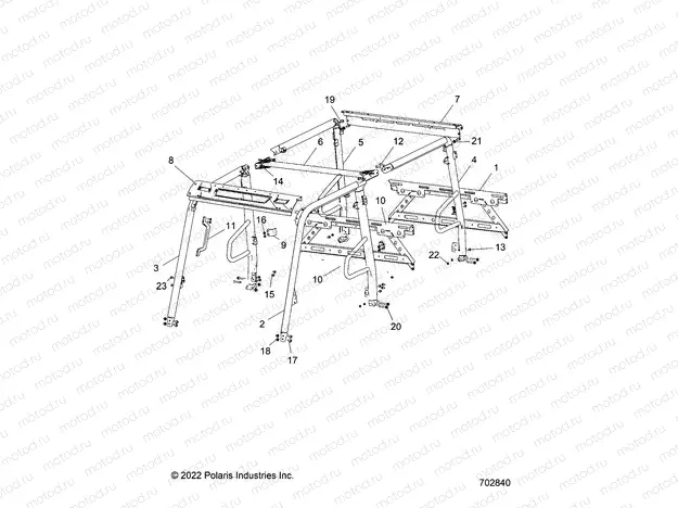 CHASSIS | CHASSIS, CAB FRAME - R22M4K57B4/B2 (702840)