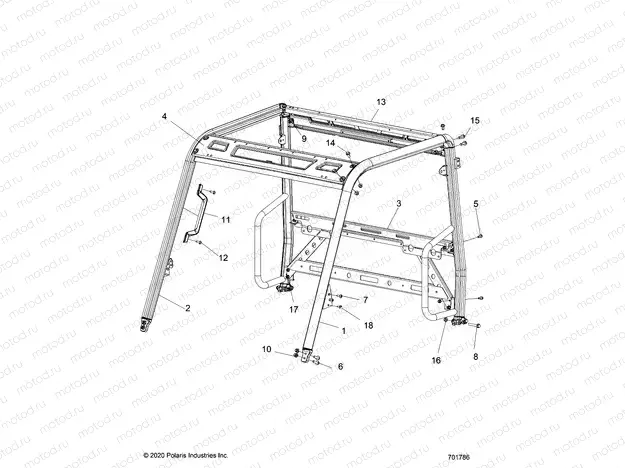 CHASSIS | CHASSIS, CAB FRAME - R22MAA50J7 (701786)