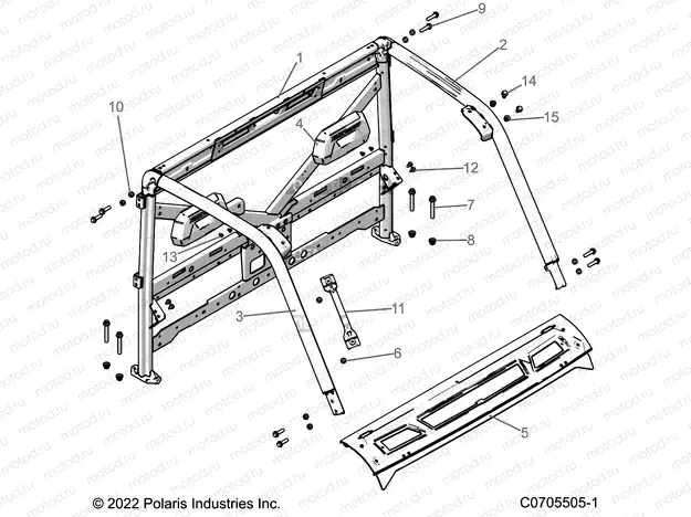 CHASSIS | CHASSIS, CAB FRAME - R23RRV99AC (C0705505-1)