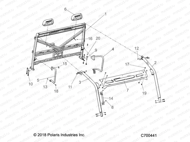 CHASSIS | CHASSIS, CAB FRAME - R23TAE99AD/AP (C700441)