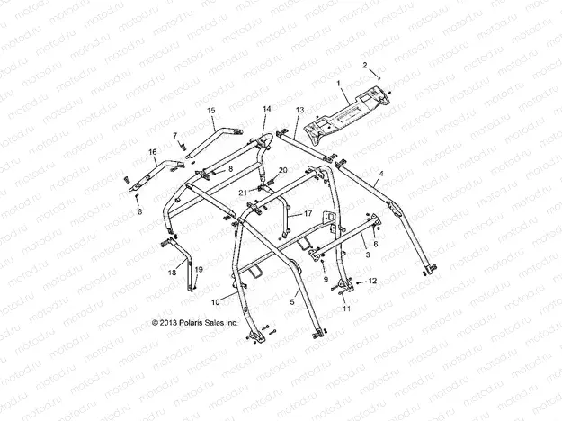 CHASSIS | CHASSIS, CAB FRAME - Z15VFE99AT/AV/AP (49RGRCAB1410004)