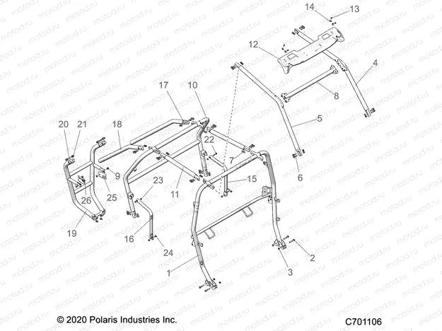 CHASSIS | CHASSIS, CAB FRAME - Z20A4E99AH/BH/LH (C701106)