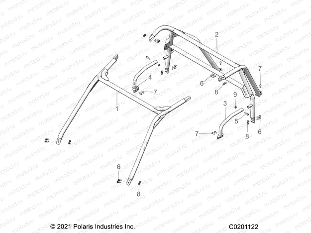 CHASSIS | CHASSIS, CAB FRAME - Z22HCB18A2/B2 (C0201122)