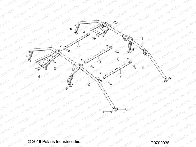 CHASSIS | CHASSIS, CAB FRAME - Z22M4U92AP/BP (C0703036)
