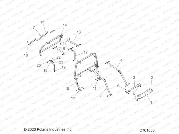 CHASSIS | CHASSIS, CAB FRAME - Z22N4K99AK/AR/BK/BR/N4VAK/BK/AR/BR (C701086)