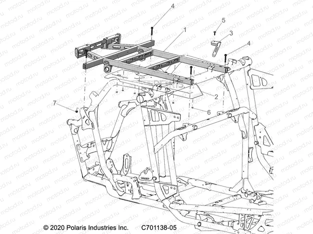 CHASSIS | CHASSIS, CARGO BOX MOUNTING AND RELATED - Z22RME2KAG/BG/K2KAN/BN (C701138-05)