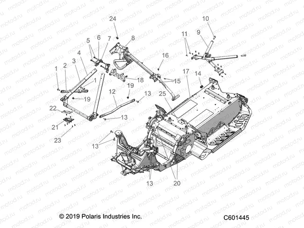 CHASSIS | CHASSIS, CHASSIS ASM. and OVER STRUCTURE - S20DCH8RS ALL OPTIONS (C601445)