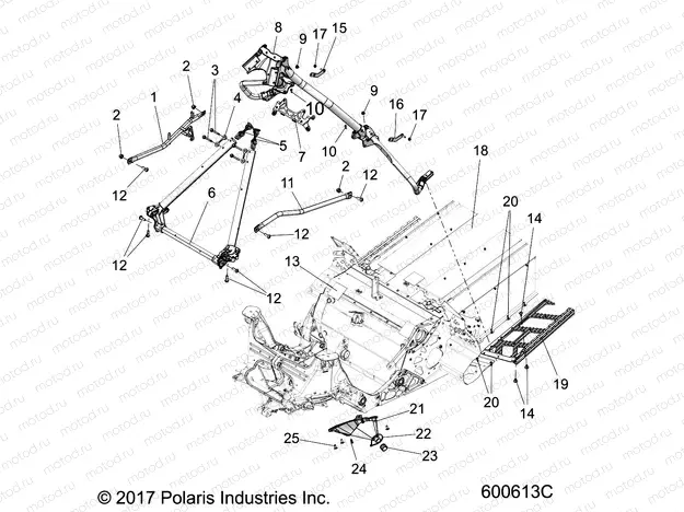 CHASSIS | CHASSIS, CHASSIS OVER STRUCTURE and RUNNING BOARDS - S20FJB8/FJE8/FJP8 ALL OPTIONS (600613C)