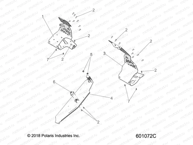 CHASSIS | CHASSIS, CLUTCH GUARD and FOOTRESTS - S20DCH8RS ALL OPTIONS (601072C)
