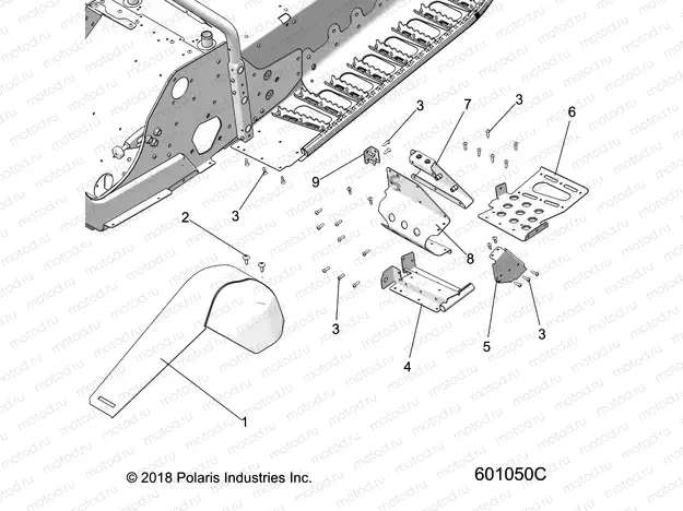 CHASSIS | CHASSIS, FOOTREST-LH and CLUTCH GUARD - S120MDX6JSA/6JEA (601050C)
