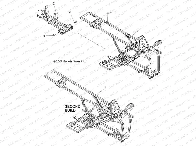 CHASSIS | CHASSIS, FRAME - A08LH27AW/AX/AZ (49ATVFRAME08SP300)
