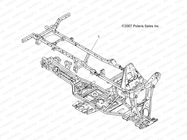 CHASSIS | CHASSIS, FRAME - A08TN50EA (49ATVFRAME08X2500QUAD)