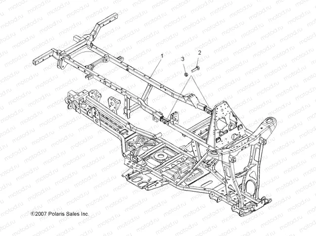 CHASSIS | CHASSIS, FRAME - A08TN76AA/AQ (49ATVFRAME08SPX25)