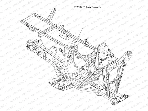 CHASSIS | CHASSIS, FRAME - A09MH50AS/AX/AZ (49ATVFRAME08SP500)