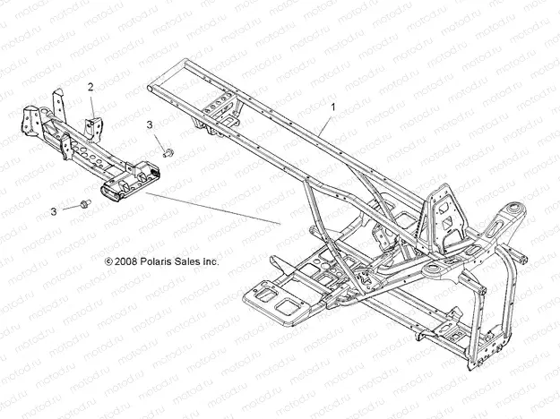 CHASSIS | CHASSIS, FRAME - A10LH46AX/AZ (49ATVFRAME09SP400)