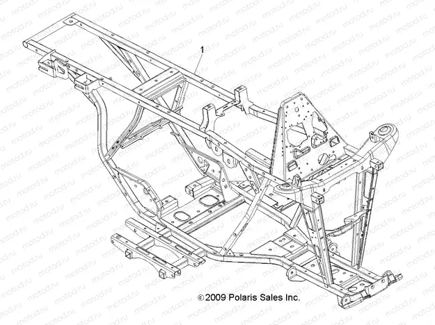 CHASSIS | CHASSIS, FRAME - A12NG50FA (49ATVFRAME10TBLZR)