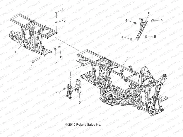 CHASSIS | CHASSIS, FRAME - A15S6A76FA (49ATVFRAME116X6)