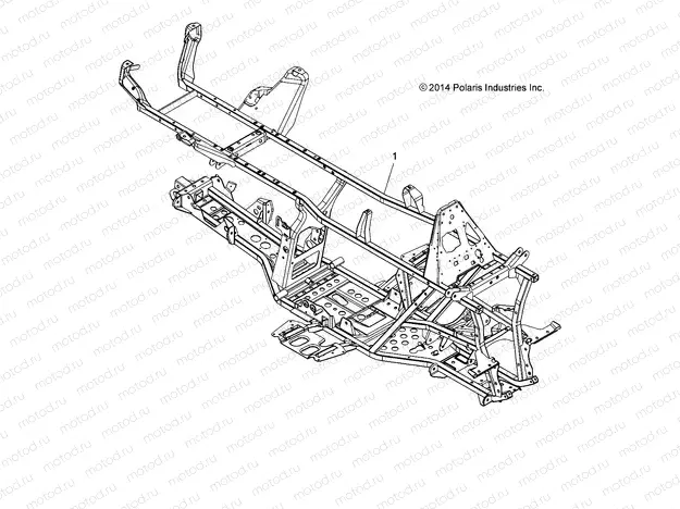 CHASSIS | CHASSIS, FRAME - A15SJE57HI (49ATVFRAME1570SPTR)