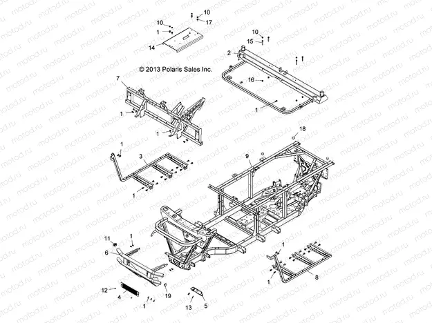 CHASSIS | CHASSIS, FRAME and FRONT BUMPER -  L14U2AAEFA/VEFA/PEFA (49LEVBUMPER14EM)