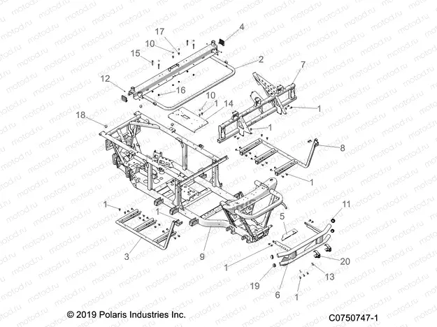CHASSIS | CHASSIS, FRAME and FRONT BUMPER - L20U2NAFLA (C0750747-1)