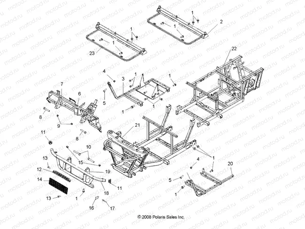 CHASSIS | CHASSIS, FRAME and FRONT BUMPER - R09WH68AC/AG/AH/AL/AR/AZ (49RGRCHASSIS09CREW)