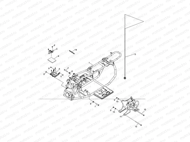 CHASSIS | CHASSIS, FRAME and SWING ARM - A19YAK05B7/B6/N7/N6 (A00038)