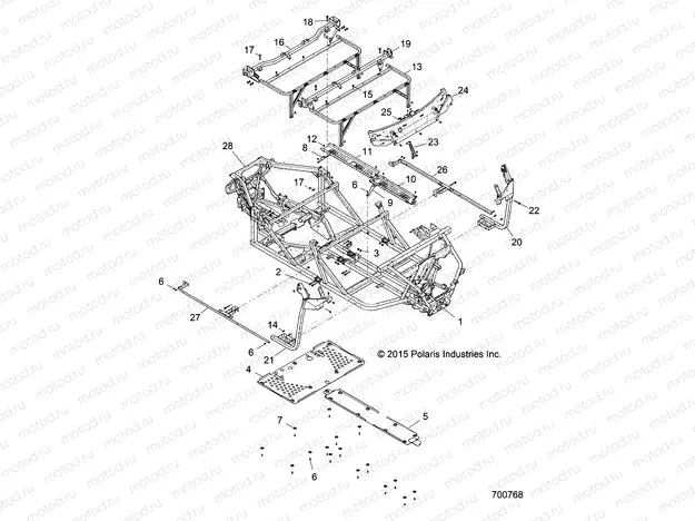 CHASSIS | CHASSIS, FRAME - R16RVA57A1/B1/E57A9/B9 (700768)