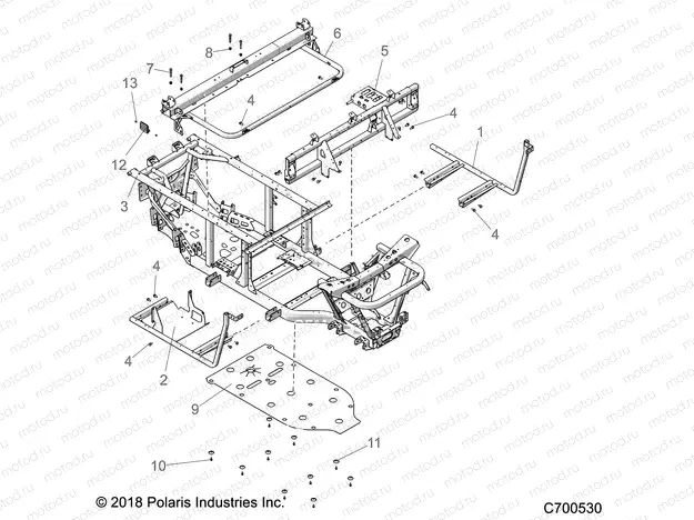 CHASSIS | CHASSIS, FRAME - R20CCA57A1/A7/B1/B7 (700530)