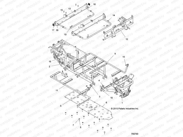 CHASSIS | CHASSIS, FRAME - R20CDA57A1/B1 (700740)