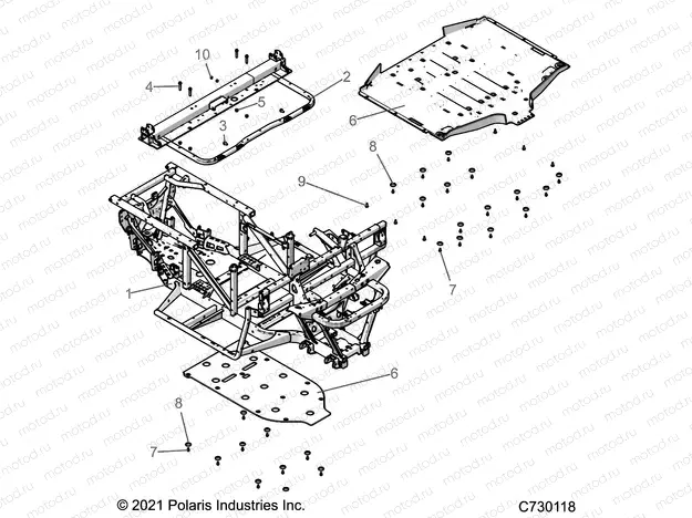 CHASSIS | CHASSIS, FRAME  - R22MAU57B5 (C730118)