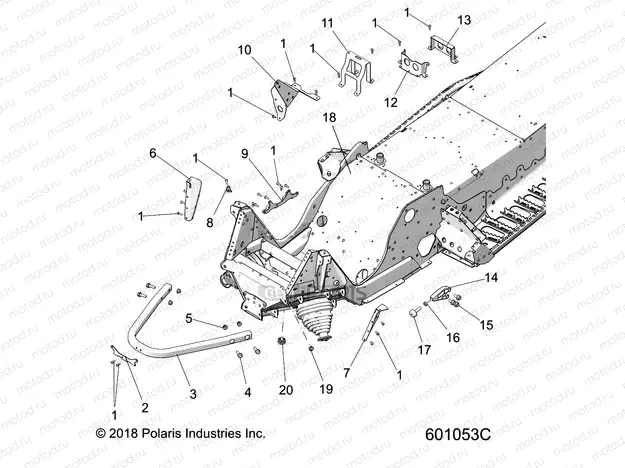 CHASSIS | CHASSIS, FRONT ASM. - S20MDX6JSA/6JEA (601053C)