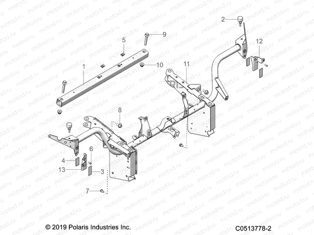 CHASSIS | CHASSIS, FRONT FRAME ASM. (USA) - T21AARGB/SGD USA ONLY (C0513778-2)