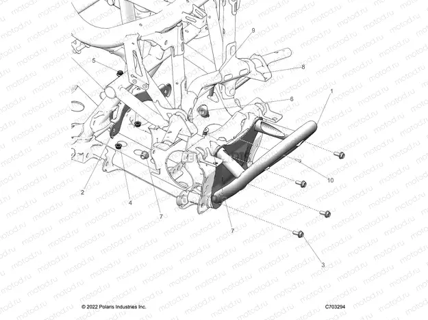 CHASSIS | CHASSIS, FRONT GEARCASE AND BUMPER MOUNTING - Z22RME2KAG/BG/K2KAN/BN