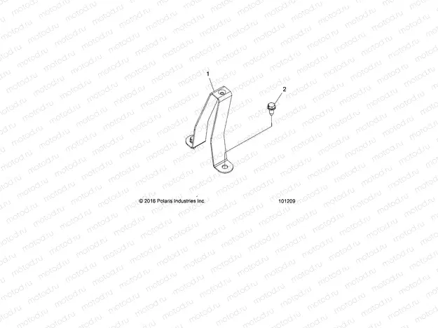 CHASSIS | CHASSIS, FUEL TANK SUPPORT BRACKET - A18S6S57C1/CL (101209)