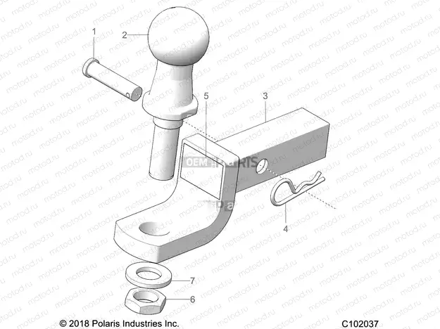 CHASSIS | CHASSIS, HITCH - A20SXE95KL (C102037)