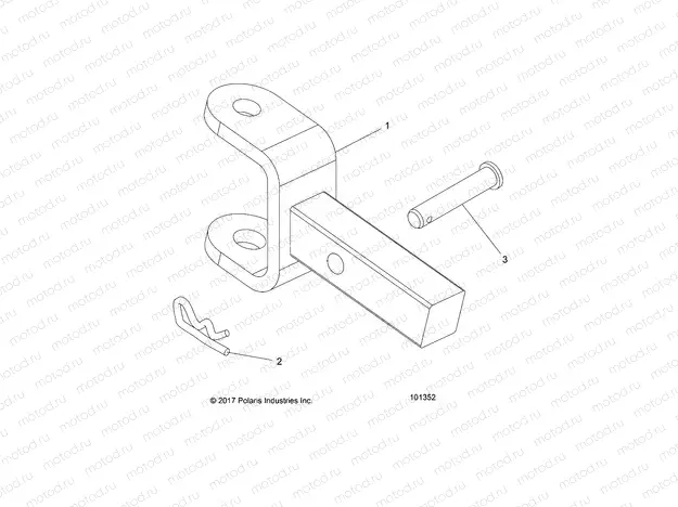 CHASSIS | CHASSIS, HITCH (FROM 4/3/2017) - A17SEF57A4
