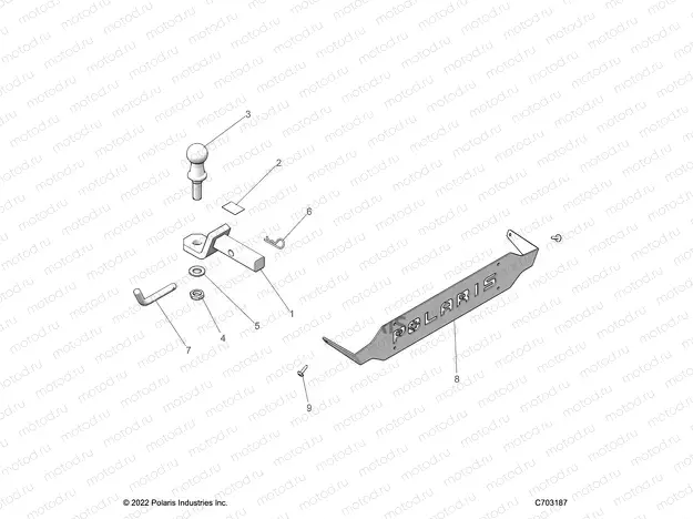 CHASSIS | CHASSIS, HITCH - Z22ASS99F4 (C703187)