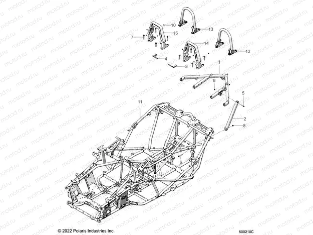 CHASSIS | CHASSIS, MAIN, and REAR ASM. - T22AASGDAA/BA/SHDAA/BA/TGDAA/AB/BA/BB/THDAA/AB/BA/BB/LHDAR/BR/CR/LGDAR/BR/CR (500210C)
