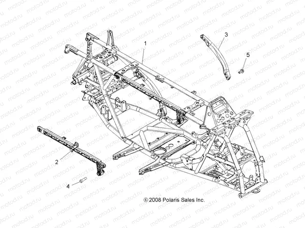 CHASSIS | CHASSIS, MAIN FRAME - A09ZX55AC/AL/AQ/AS/AX (49ATVFRAME09SPXP550)