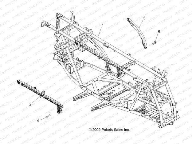 CHASSIS | CHASSIS, MAIN FRAME - A10ZX55AL/AT/AX (49ATVFRAME10SPXP550)