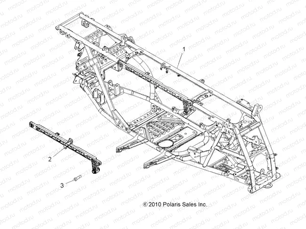 CHASSIS | CHASSIS, MAIN FRAME - A11DX55FL (49ATVFRAME11SPTRG550)