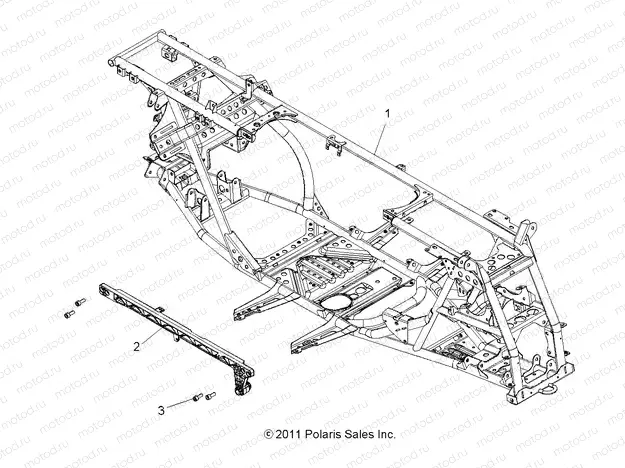 CHASSIS | CHASSIS, MAIN FRAME - A13DN5EFL (49ATVFRAME12SPTRGEPS)