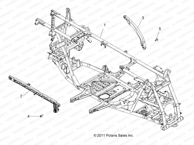 CHASSIS | CHASSIS, MAIN FRAME - A13ZN8EAD/K/L/T (49ATVFRAME12SP550)