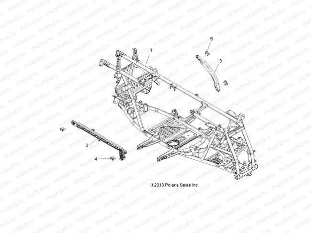 CHASSIS | CHASSIS, MAIN FRAME - A14GH85AD/EAI (49ATVFRAME14SP550)